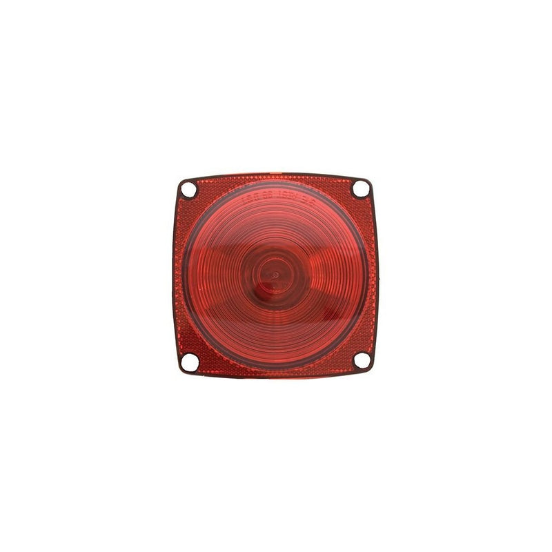 Uriah Products UL440021 4-1/2" Red Square Replacement Trailer Lens for 440 Light