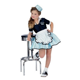 Rubies 50s Favorite Girls Car Hop Costume, Small (Ages 3 to 4)