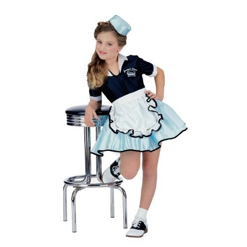 Rubies 50s Favorite Girls Car Hop Costume, Small (Ages 3 to 4)