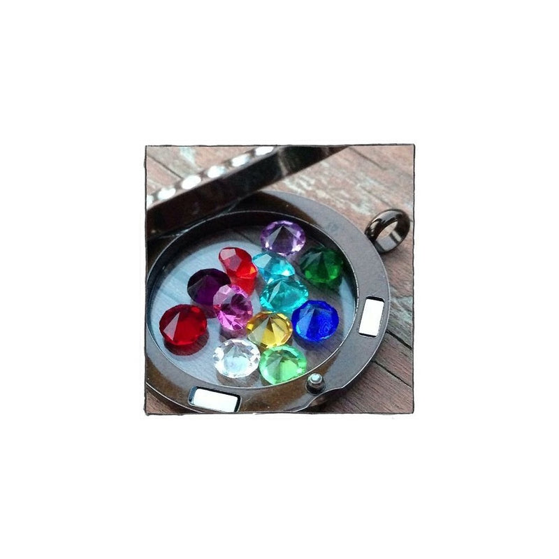 5mm Birthstone Charms Complete Set of 12 Fits Origami Owl