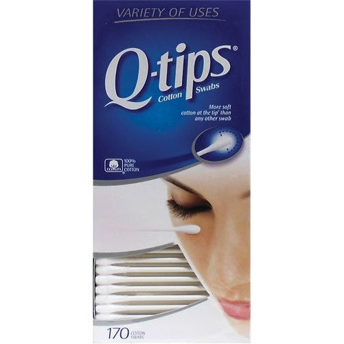 Q-Tips Cotton Swabs, 170 Count, Pack of 6