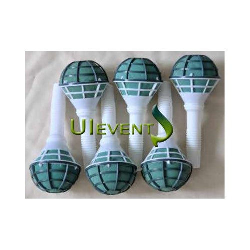 Foam Bouquet Holder w/ Straight Handle 6 PCS, 3-inch by 8-inch