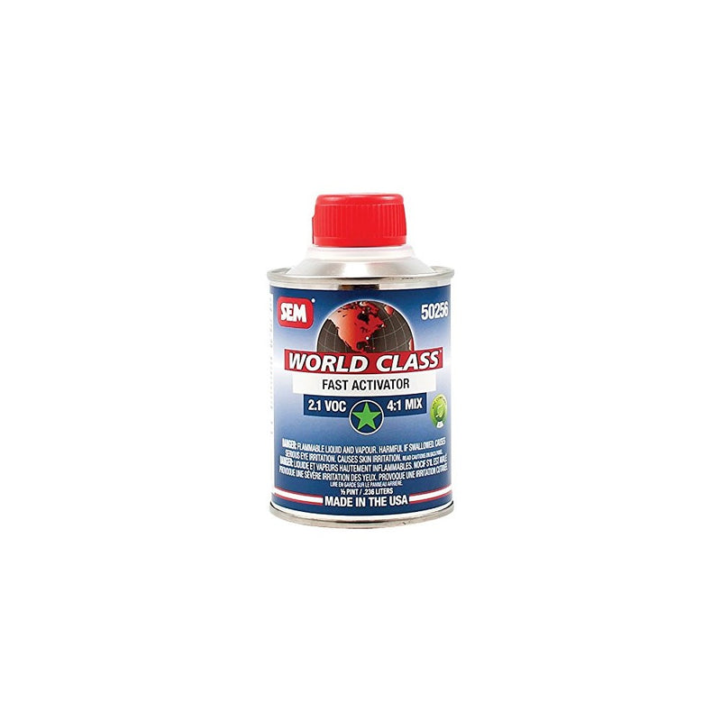 SEM 50256 World Class 2.1 VOC Fast Clearcoat Activator - 0.5 Pint