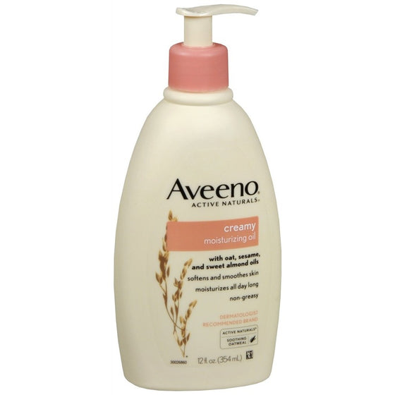 Aveeno Creamy Oil R Size 12oz Aveeno Creamy Moisturizing Oil