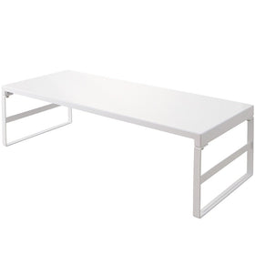 LIHIT LAB Desktop Stand (Monitor Stand), White, 9.8" x 23.2" x 6.3" (A7333-0)