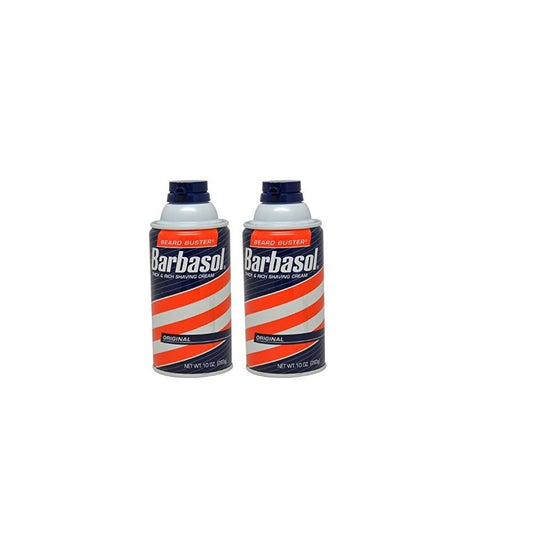 Barbasol Original Thick and Rich Cream Men Shaving Cream, 10 Ounce (Pack of 2)