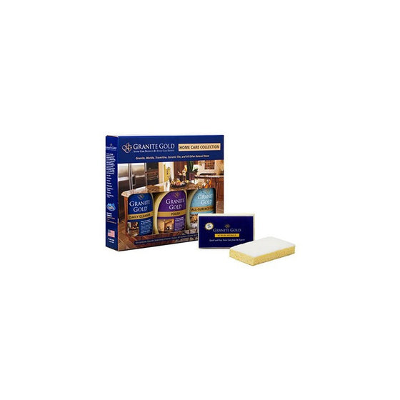 Granite Gold Home Care Collection - Natural Stone, Granite Cleaner, Polish And All-Surface Cleaner Combo Pack