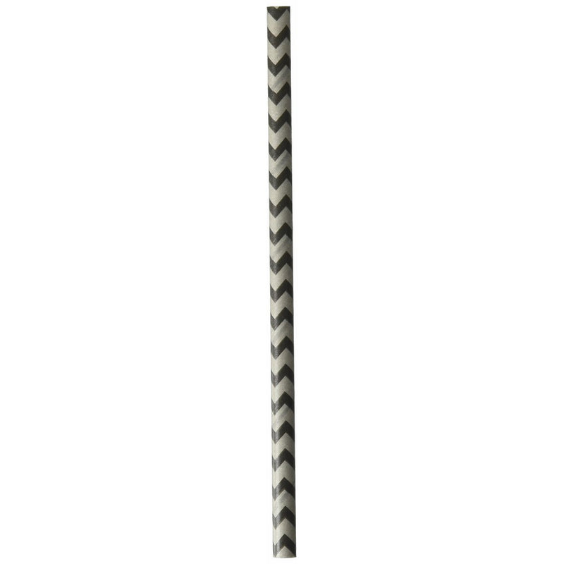 Wilton 1912-0458 Black and Gunmetal Chevron Lollipop Stick, Assorted