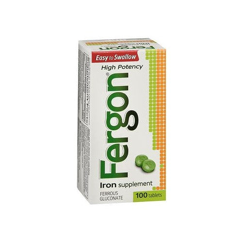 Fergon High Potency Iron Supplement Tablets - 100 ct