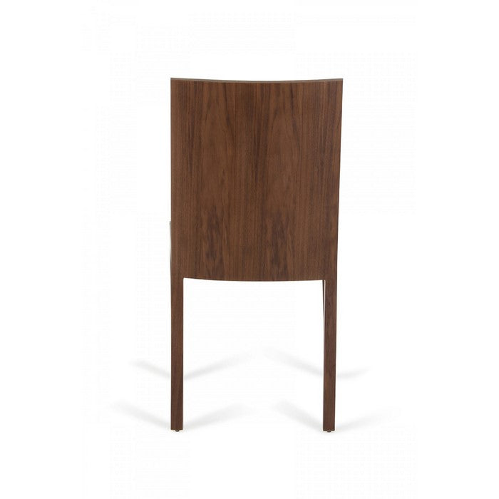 Fabric Upholstered Wooden Desk Chair with Tapered Legs, Beige and Brown