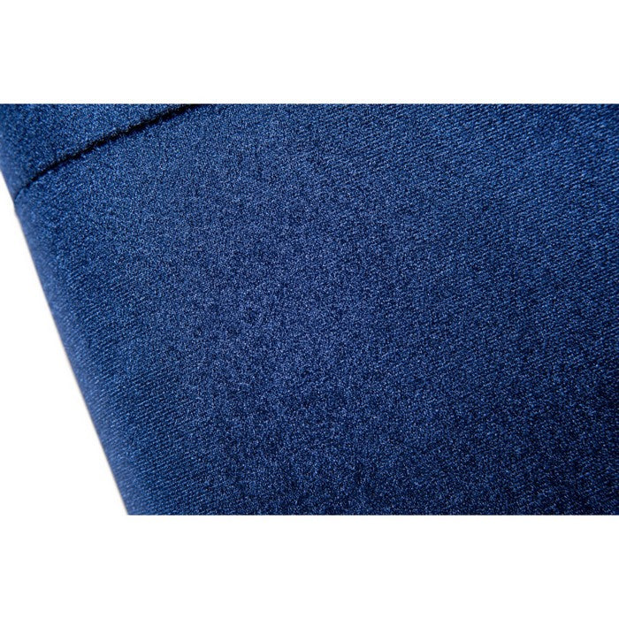 Metal and  Fabric Upholstered Accent chair with Button Tuft Details, Blue and Gold