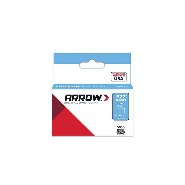 Arrow Fastener 224 Genuine P22 1/4-Inch Staples, 5,050-Pack