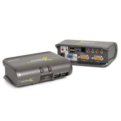 IOGEAR 2-Port MiniView Extreme Multimedia KVMP Switch with 2 Cables, GCS1732