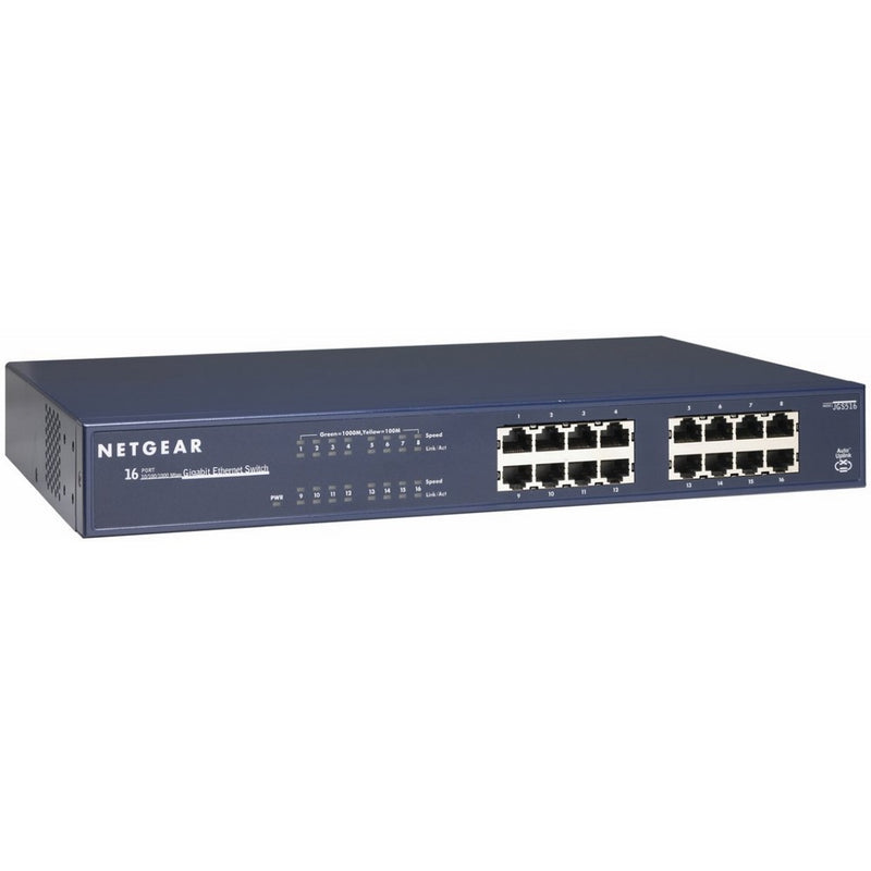 NETGEAR 16-Port Fast Ethernet Unmanaged Switch, ProSAFE Lifetime Protection (JGS516NA)