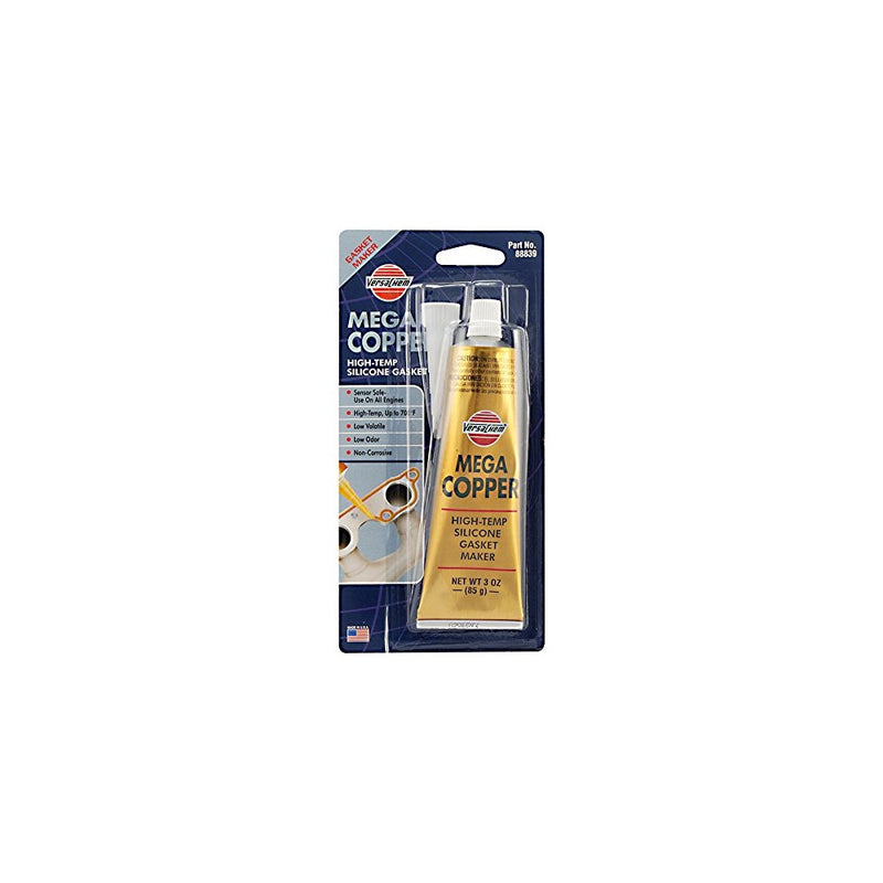 Versachem 88839 High Temperature Mega Copper Silicone - 3 oz.