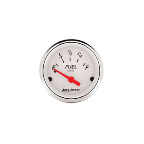 Auto Meter 1318 Arctic White Fuel Level Gauge