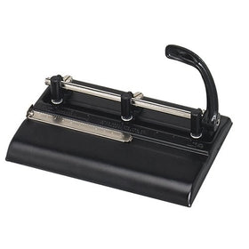 Master Adjustable 32-Sheet 3-Hole Punch, 11/32 Inches Punch Heads for Convenient 2 or 3-Hole Punching, Black (MAT5335B)