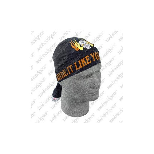 Zanheadgear Z425 Flydanna Bandanna, 100% Cotton, Ride It Like You Stole It