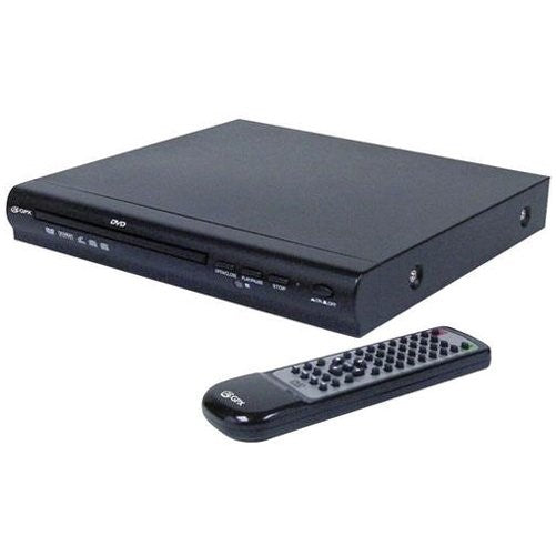 GPX D1816 DVD Deck with Remote Control, Black