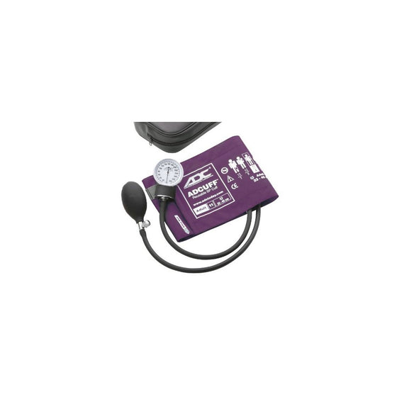ADC Prosphyg 760 Pocket Aneroid Sphygmomanometer with Adcuff Nylon Blood Pressure Cuff, Adult, Purple