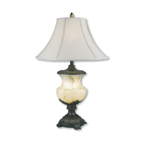 ORE International 8193 32-Inch Alabaster Table Lamp with Night Light