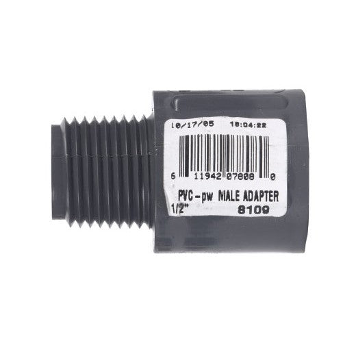 Charlotte Pipe Male Adapter Sch 80 Pvc 1/2 "