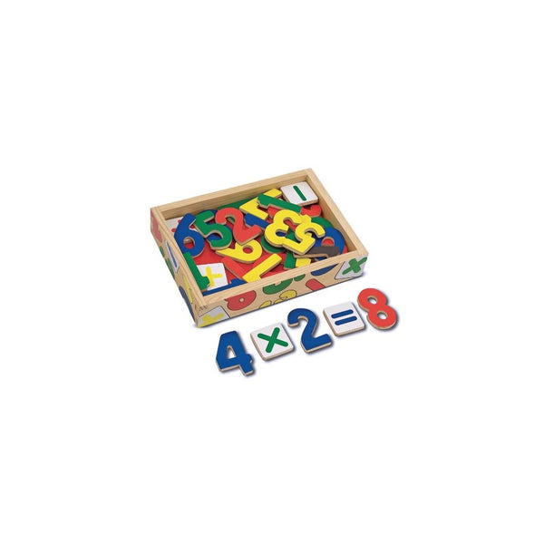 Melissa & Doug 37 Wooden Number Magnets in a Box