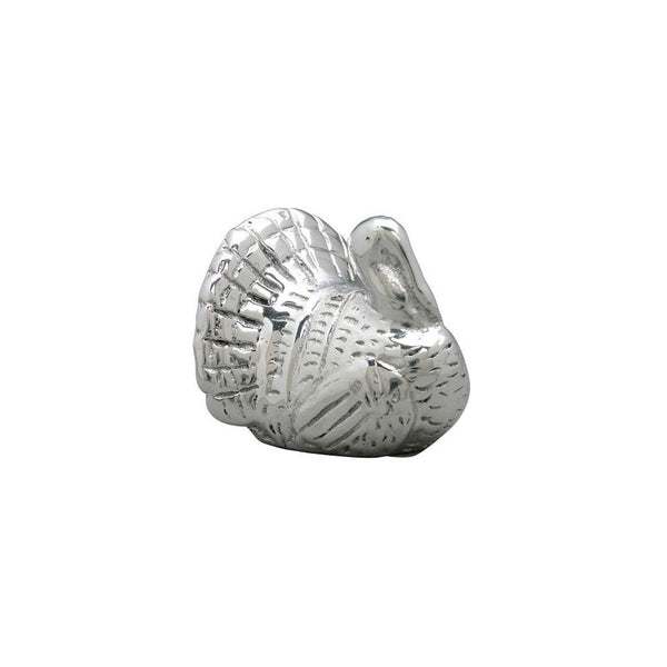 Mariposa Turkey Napkin Weight, Silver