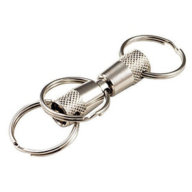 Lucky Line 3-Way Pull Apart Keychain, Silver, 1 pack (71501)