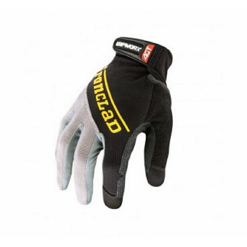 Ironclad BGW-03-M Gripworx Series Gloves, Black, Medium