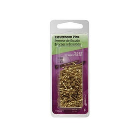 Hillman Escutcheon Pin 5/8 " Brass 18 Ga Viewpack 2 Oz