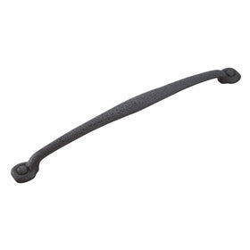 Hickory Hardware P2999-BI 18-Inch Refined Rustic Appliance Pull, Black Iron