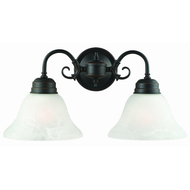 Design House 514471 Millbridge 2 Light Wall Light, Oil Rubbed Bronze