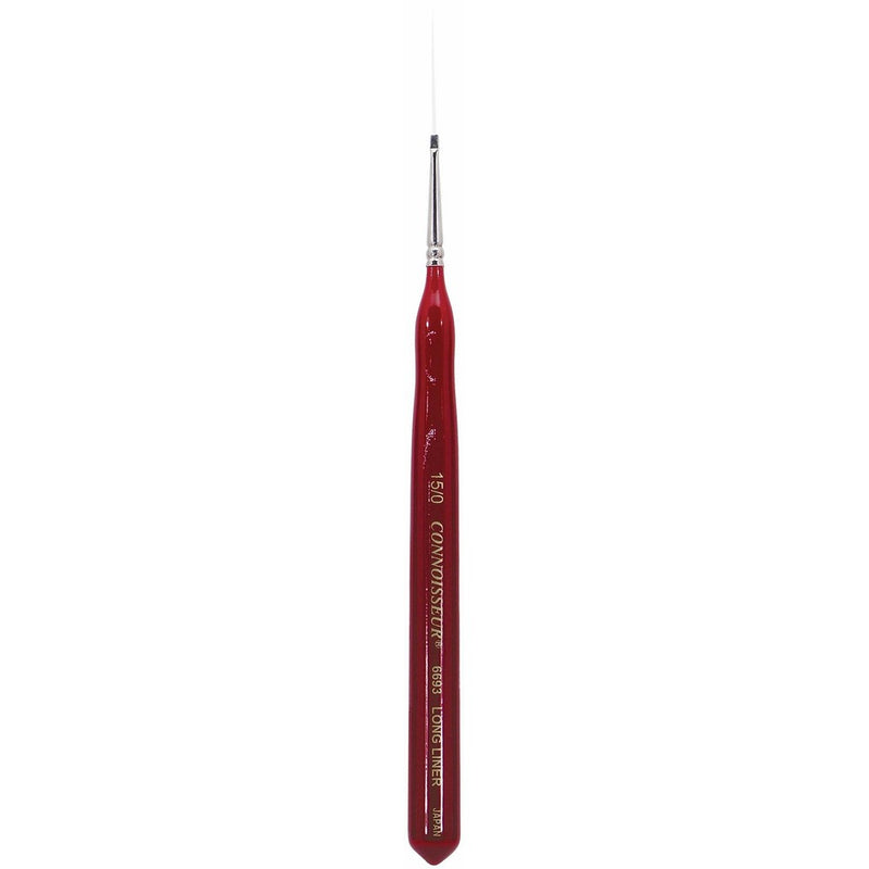 Connoisseur White Taklon Mini Detail Brush, #15/0 Liner