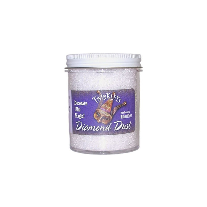 FloraCraft GL620DD/12 Diamond Dust Glitter Plastic Jar, 6-Ounce