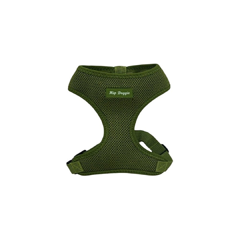 Hip Doggie Ultra Comfort Olive Green Mesh Harness Vest, X-Large