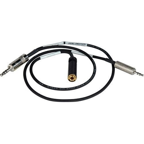 Sescom LN2MIC-ZMGH-MON 3.5 Line to 2.5 Mic 25dB for Zoom H4N with Monitoring Tap Cable, 1.5 Feet