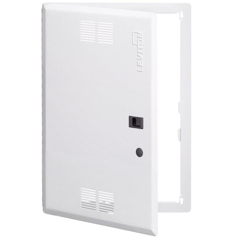 Leviton 47605-21S 21-Inch Vented, Structured Media Premium Hinged Door, White