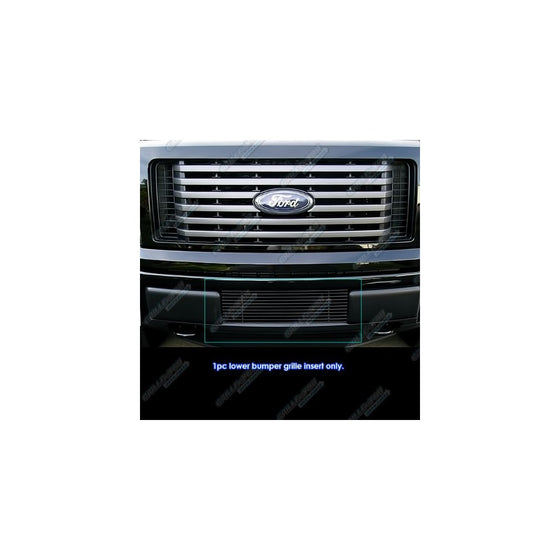 APS F66789H Black Powder Coated Aluminum Billet Grille Bolt Over for select Ford F-150 Models