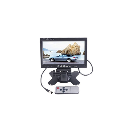 BW 7 inch High Resolution 800480 TFT Color LCD Car Rear View Camera Monitor Support Rotating The Screen and 2 AV Inputs