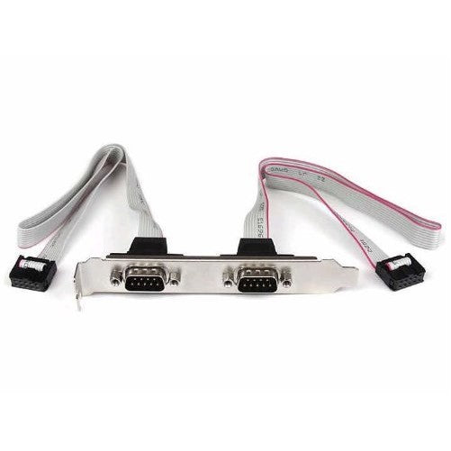 StarTech.com 2 Port 16in DB9 Serial Port Bracket to 10 Pin Header (PLATE9M2P16)