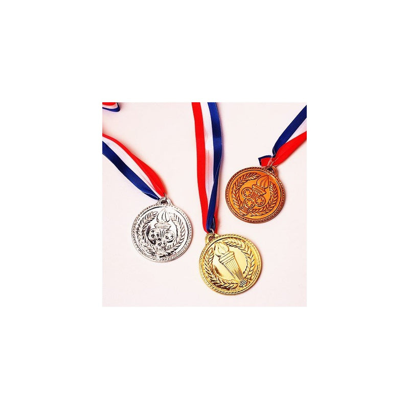 PAVILIA U.S. Toy Gold Medals, Pack of 12, 1.5-Inch