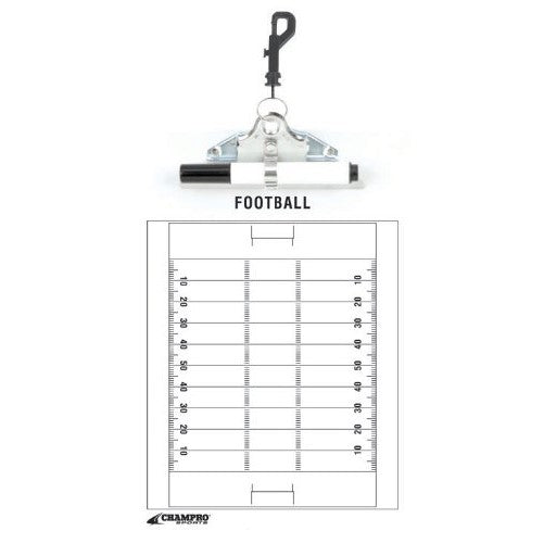 Champro Football Coach's Board (White, 12 x 9-Inch)