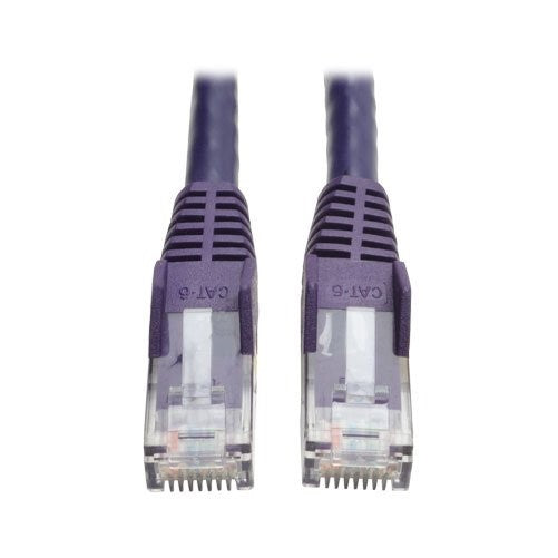 Tripp Lite Cat6 Gigabit Snagless Molded Patch Cable (RJ45 M/M) - Purple, 14-ft.(N201-014-PU)