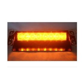 Rupse 8 LED Amber Strobe Dash/ Deck/ Windscreen Light Bar Beacon