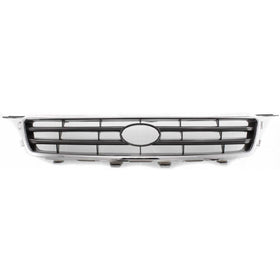 Evan-Fischer EVA17772052300 Grille for Toyota Camry 00-01 Chrome Shell/Painted-Silver Black Insert