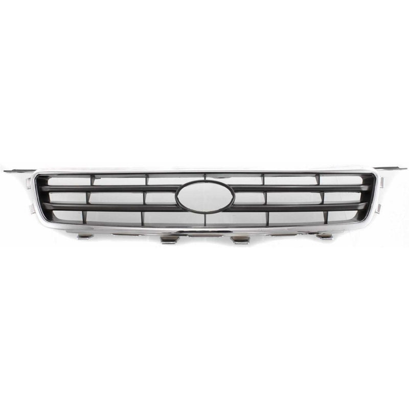 Evan-Fischer EVA17772052300 Grille for Toyota Camry 00-01 Chrome Shell/Painted-Silver Black Insert