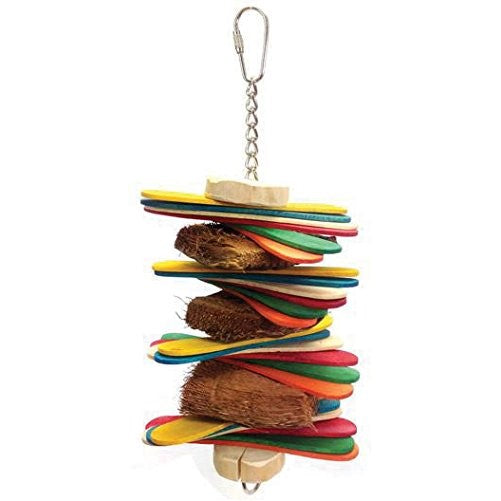 A&E CAGE COMPANY HB46663 Java Wood Stick Stack Assorted Bird Toy, Small