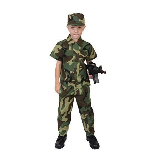 Rothco Kids Camouflage Soldier Costume, 7-9 Year