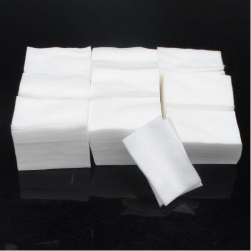 900 Lint Free Nail Art Wipe Pads Polish Gel Acrylic Tips Cotton Remover Cleaner